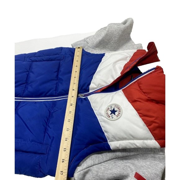 Converse Jacket All Star Boys Medium Vest has stain on sleeve - As Is Condition. - Picture 11 of 13